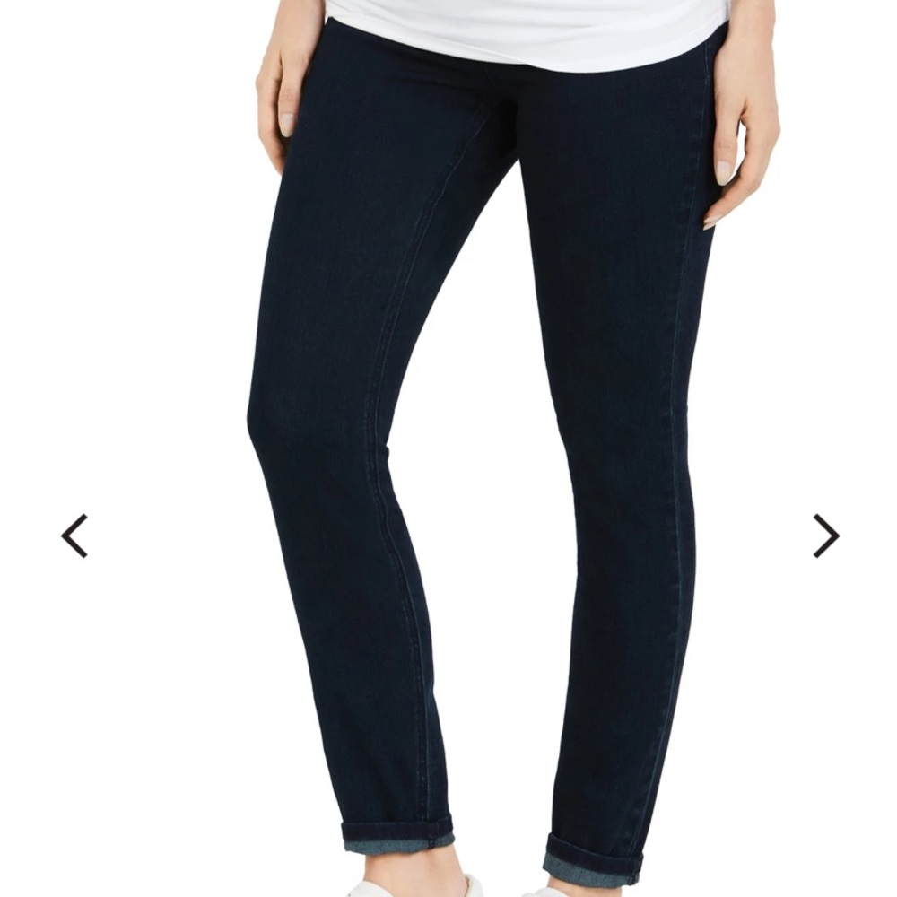 NWT INDIGO BLUE SECRET FIT BELLY SUPER STRETCH SKINNY MATERNITY JEANS